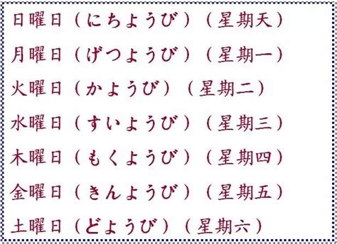 日本 一周 金木水火土|日本日历中的金木水火土...分别代表星期几？